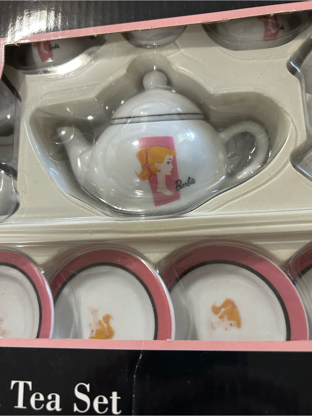 Vintage Barbie 13 piece Porcelain Tea Set 2001 Mattel - Picture 2 of 15